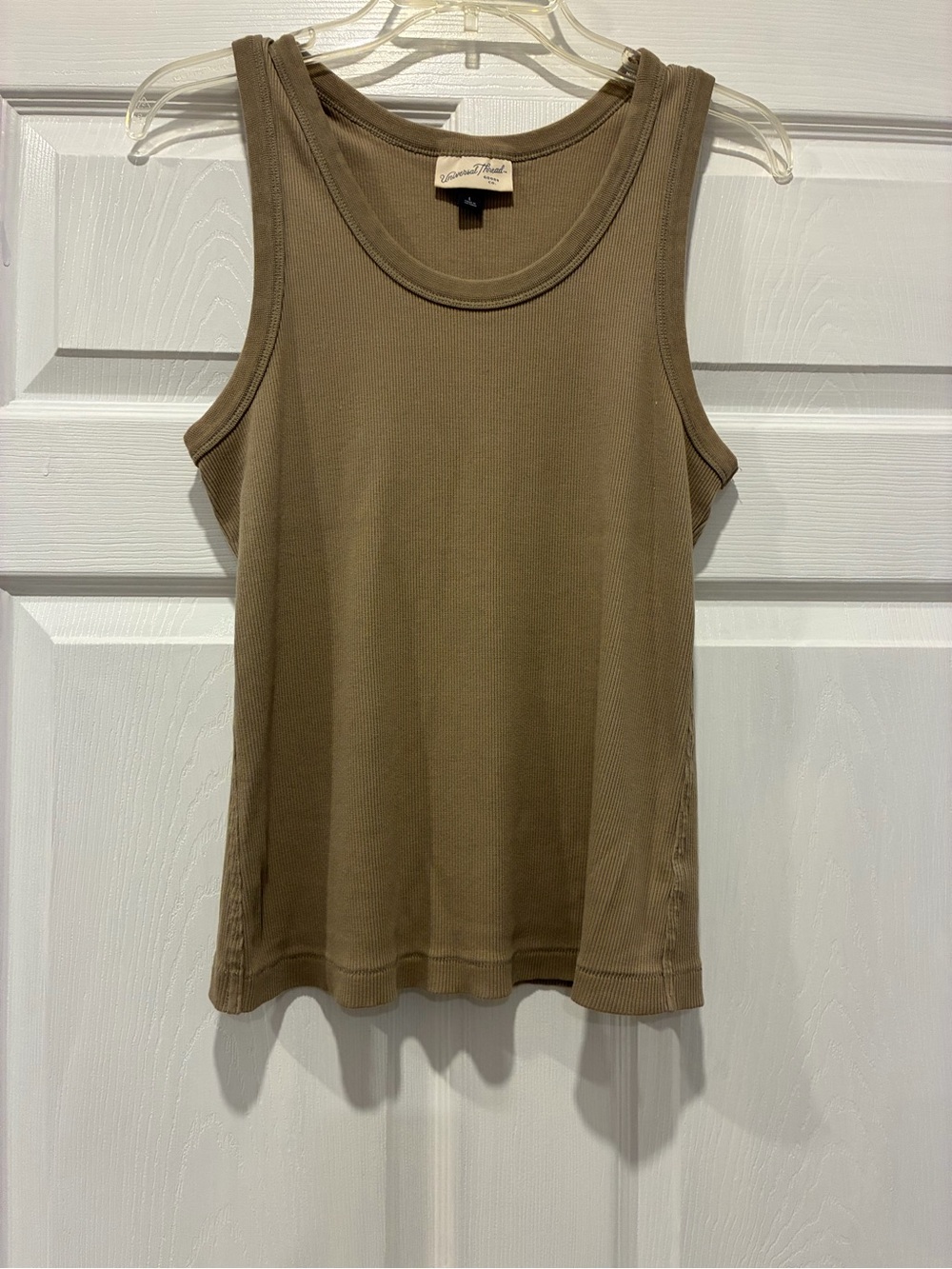 Universal Thread Olive-Tone Ribbed Tank Top